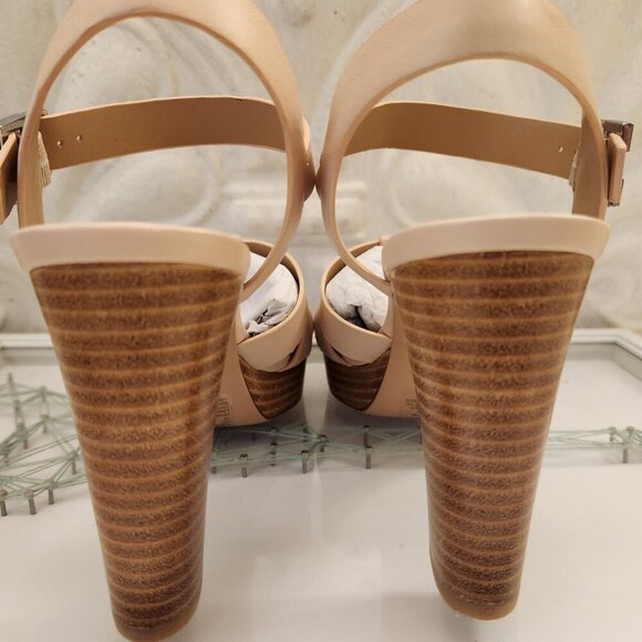 Ralph Lauren " Soffia" Soft Pink Nappa Platform Sandals. NIB. Size 10 - Picture 6 of 10